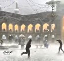 بارش شدید تگرگ زائران امام رضا(ع) را غافلگیر کرد+ ویدئو