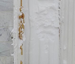 تصاویر حیرت‌انگیز از حجم برف در نمین اردبیل