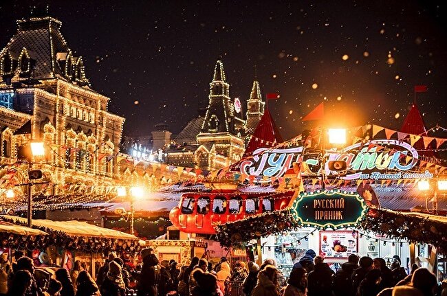 شب رویایی کریسمس در مسکو را ببینید +ویدئو