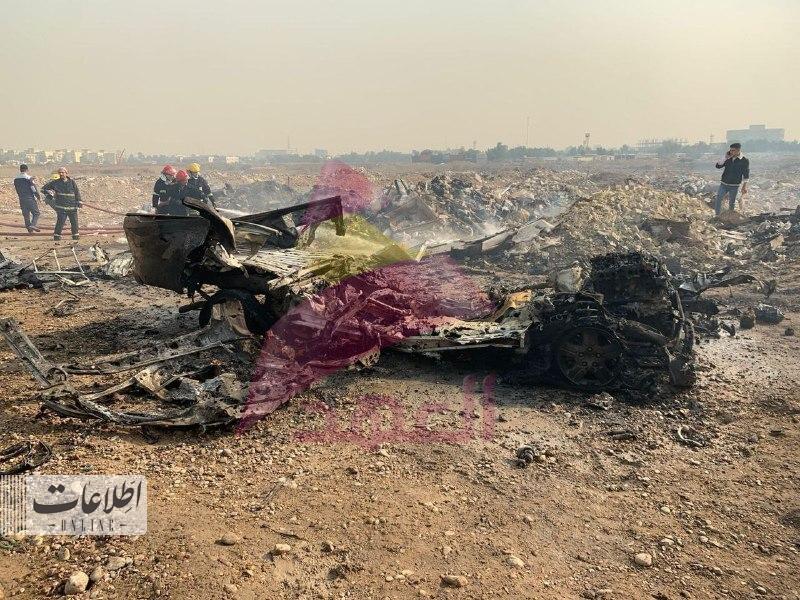 - تصویر تکان‌دهنده ماشین منفجرشده با حمله پهپادی در بغداد