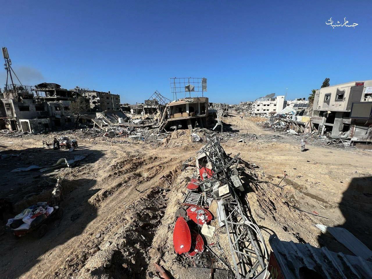 ماشین کشتار و تخریب صهیونیست ها بی وقفه کار می کند +تصاویر