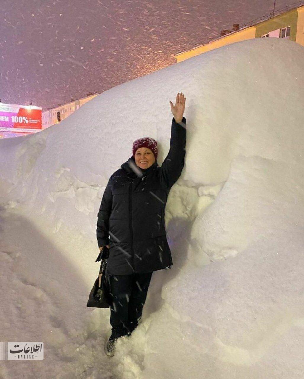 سنگین‌ترین برف ۲ قرن اخیر بر سر روس‌ها بارید