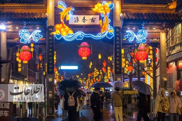 چینی‌ها راه اژد‌ها را در سال جدید فانوس باران کردند +تصاویر