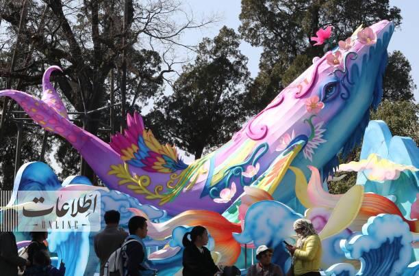 مجسمه‌های جشنواره زمستانی مردم چین برای استقبال از بهار