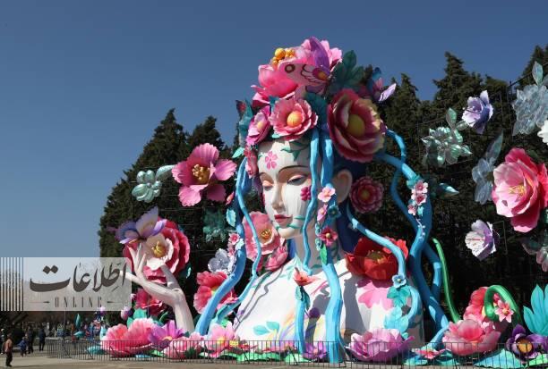 مجسمه‌های جشنواره زمستانی مردم چین برای استقبال از بهار