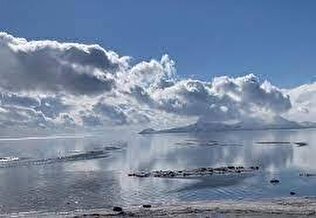 دریاچه ارومیه دوباره جان گرفت +عکس