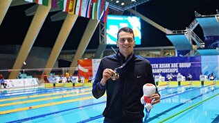 - شناگر جوان ایرانی طلای تاریخی سرعت را صید کرد