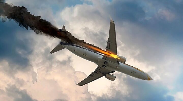 - یک هواپیما در آسمان کیش آتش گرفت