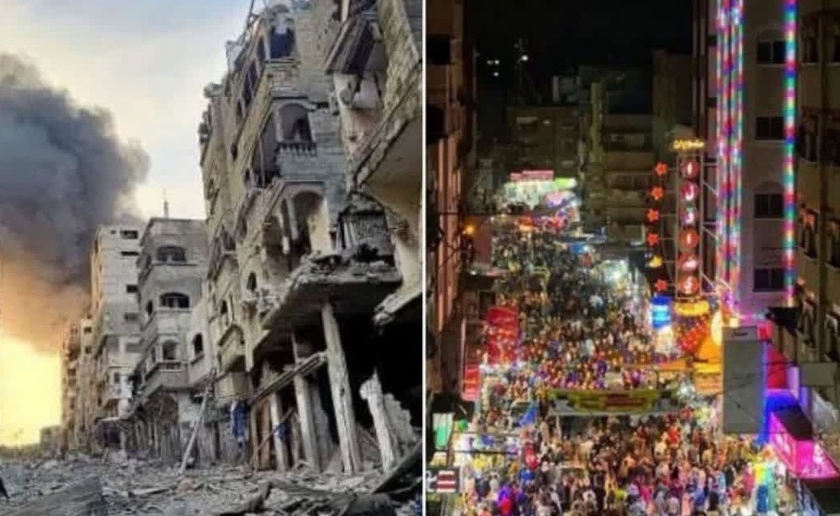 رمضان سال قبل و رمضان امسال در غزه +عکس