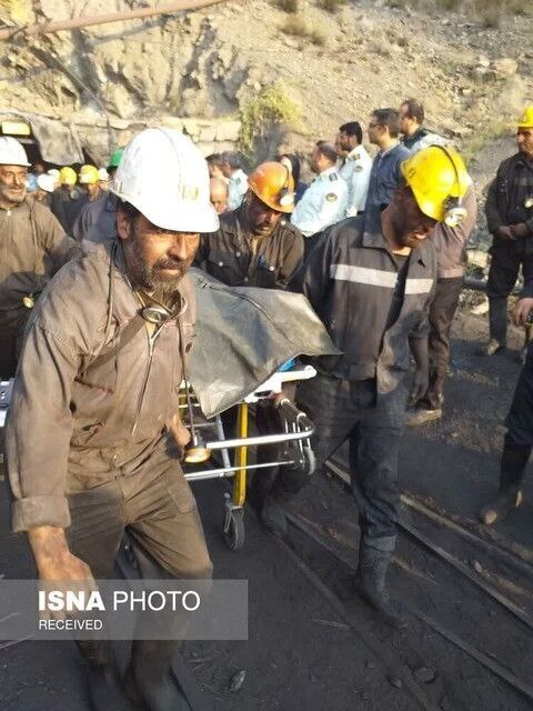 تصاویری از حادثه انفجار معدن در دامغان