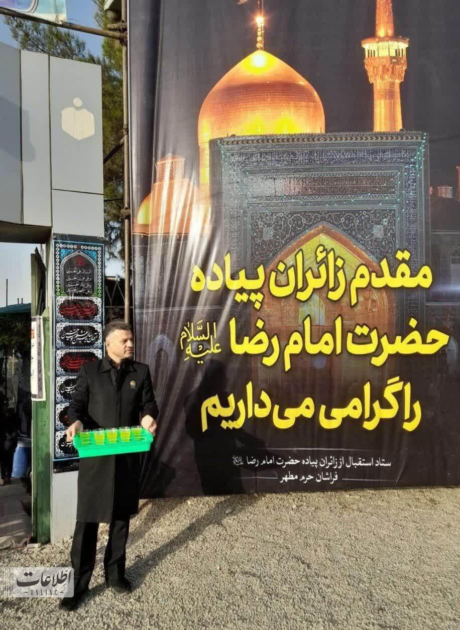 تصاویر زائران پیاده‌روی حرم رضوی در مشهد