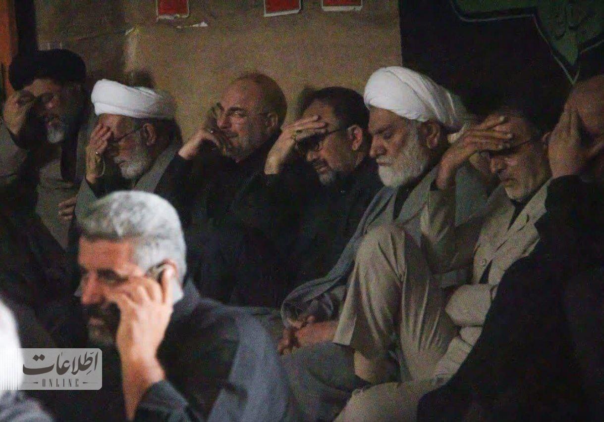 قالیباف در مجلس عزا در مشهد +عکس