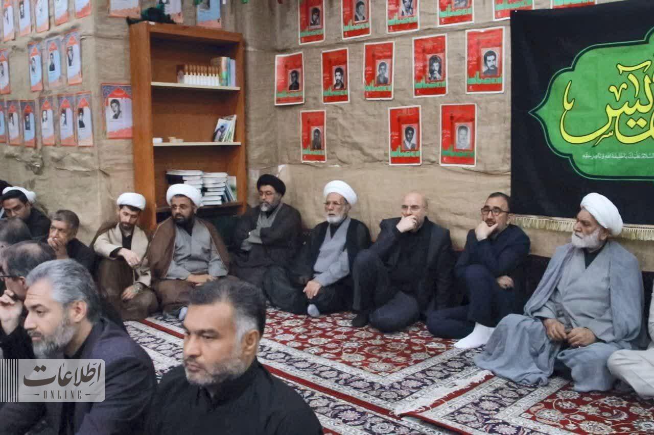 قالیباف در مجلس عزا در مشهد +عکس