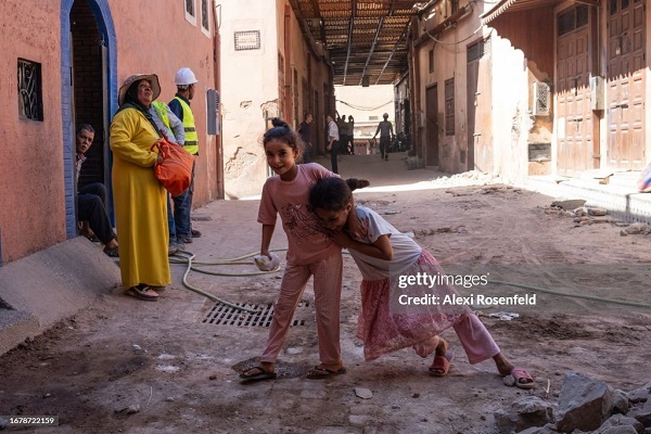 مراکش در عزاداری چون زلزله شهر را ویران می کند