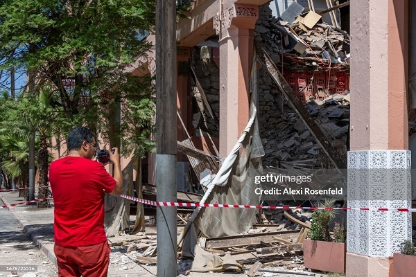 مراکش در عزاداری چون زلزله شهر را ویران می کند