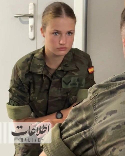 دختر پادشاه اسپانیا به سربازی رفت! +تصاویر