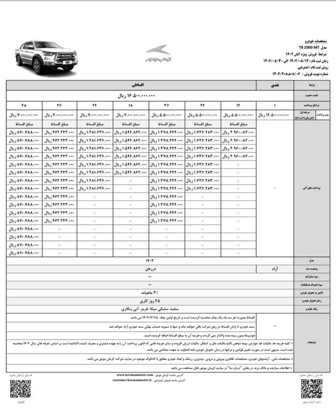 ثبت‌نام فروش فوق‌العاده و اقساطی یک خودرو از امروز ۱۴ آبان +جدول قیمت
