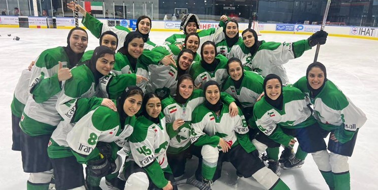 غوغای دختران هاکی‌ روی یخ ایران مقابل ایرلند +ویدئو