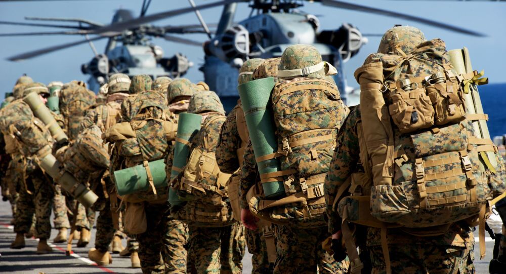 - تفنگداران دریایی آمریکا برای ورود به سرزمین اشغالی آماده می‌شوند
