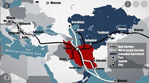 - کریدور ریلی شرق به غرب از چین تا ایران ساخته می‌شود