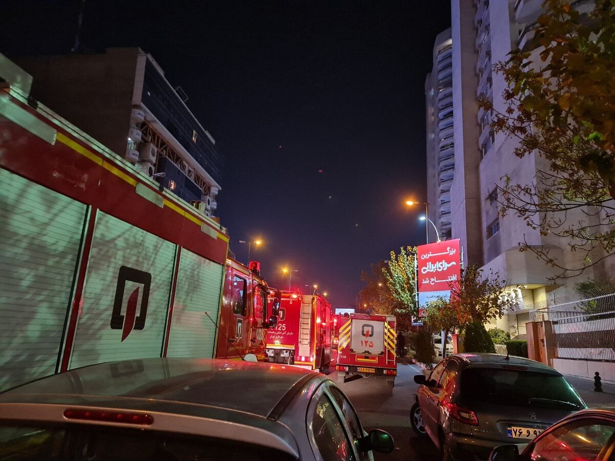 آتش‌سوزی در برج اسکان تهران +عکس