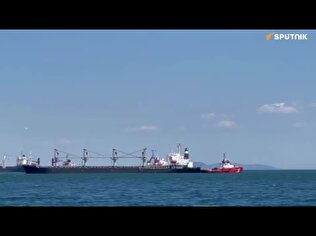 ویدئو| کشتی غول‌پیکر روسیه در استانبول به گل نشست