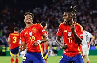 سنگ کاغذ قیچی دو ستاره جوان اسپانیا پس از پیروزی را ببینید +عکس و ویدئو