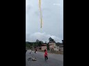ویدئو| راکت ماهواره‌بر چینی فاجعه آفرید