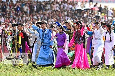 جشنواره بازی‌های مردانه در مغولستان! +تصاویر