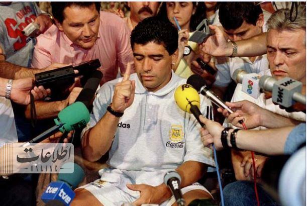 مارادونا برای همیشه از فوتبال کنار گذاشته شد + عکس و خبر